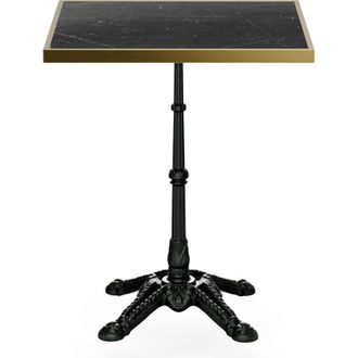 Blumfeldt Blumfeldt Patras Lux - Tavolino da bistr&ograve;, piano in marmo, 60 x 60 cm, base dappoggio in ghisa