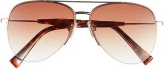 Vince Camuto 56mm Gradient Aviator Sunglasses in Gold at Nordstrom Rack