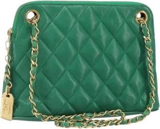Chanel Pre-owned Cross Body Bags, female, Green, Size: ONE SIZE Pre-owned Vintage Cross Body Bag