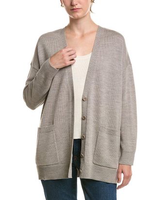 Eileen Fisher V-Neck Wool Cardigan
