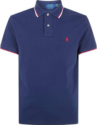 Ralph Lauren Short Sleeves Knit Contrast Polo Shirt