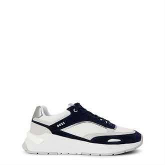 HUGO BOSS Womens Skylar Low Top Trainers in Open White - Size UK 4
