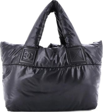 Chanel Coco Cocoon Reversible Quilted Nylon Small tote bag - Zwart