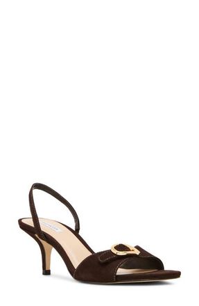 Steve Madden Henrietta Slingback Sandal in Brown Nubuck at Nordstrom, Size 8.5