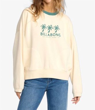Billabong Triple Palms Sweatshirt In Whitecap