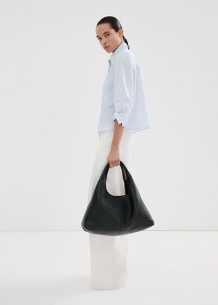 Mango Camicia cotone righe celeste - Donna - XXL - MANGO