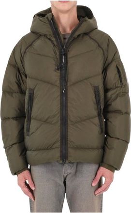 C.P. Company C.p. Company - Down Shield Jacket - Heren - Jassen - Groen - Maat: L Zijde