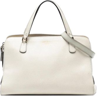 Gucci 2016-2025 Swing kalfsleren tas met handvat - Wit