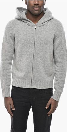 Palm Angels Zip-Up Sweater CURVED LOGO With Hood size Xs