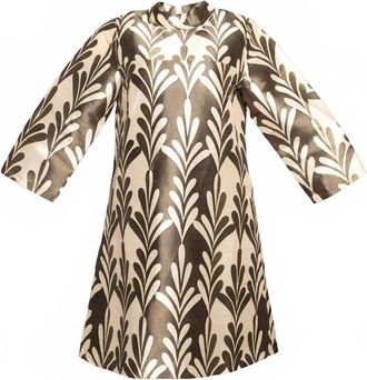 Frances Valentine Womens Diplomat Mini Dress In Oyster Olive