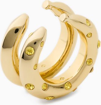 Kate Spade New York banana set of 2 stacking rings in Light Topaz at Nordstrom, Size 8