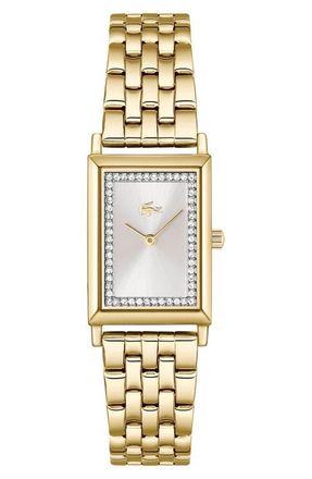 Lacoste Catherine Bracelet Watch, 28.3mm x 20.7mm in Silver/Gold at Nordstrom