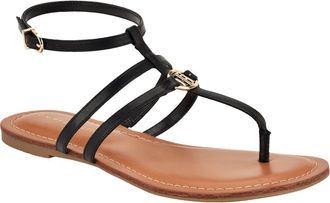 Tommy Hilfiger Lincoe T-Strap Sandal in Black/Black/Black at Nordstrom Rack, Size 8.5