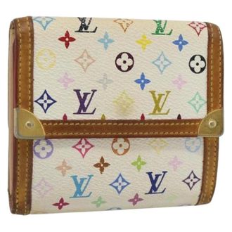 Louis Vuitton Pre-owned Wallets, female, Beige, Size: ONE SIZE Pre-owned Monogram Multicolor Canvas Wallet