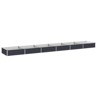 vidaXL Cama De Jard&iacute;n Elevada Gris Antracita 480 X 80 X 24 Cm Vidaxl