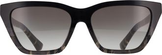 Burberry Cat Eye Womens Grey Check Gradient BE4468 - One Size