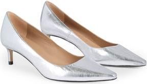 L.k. Bennett Ava Kitten Heel Pump in Silver at Nordstrom Rack, Size 11Us / 41Eu