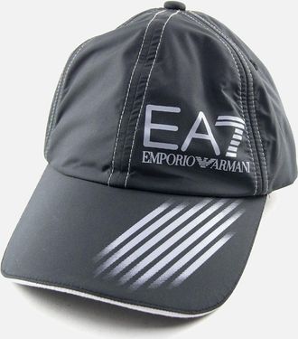Emporio Armani Mens Ea7 7 Lines Logo Baseball Cap Black - Size: OS