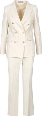Tagliatore Dames, Jassen, Beige, Maat: 3XL Leer