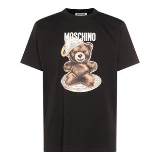 Moschino T-Shirts And Polos Blacks And Greys-Uomo