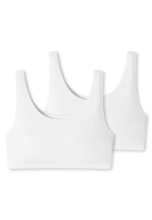 Schiesser Bustier UNCOVER BY SCHIESSER Uncover Cotton, Damen, Gr. S, N-Gr, weiss (100, wei&szlig;), Single Jersey, Obermaterial: 95% Baumwolle, 5% Elasthan, BHs Busti