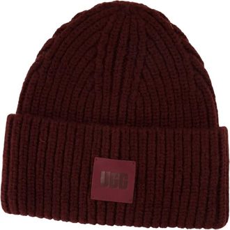 UGG chunky-knit beanie hat - women - Acrylic/Recycled Acrylic/Recycled Nylon/RWS Wool - One Size - Red