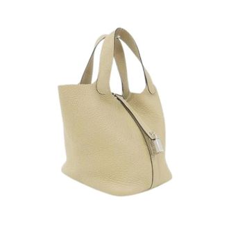 Herm&egrave;s Pre-owned Picotin Lock PM Clemence Handtas - Dames - Pre-owned - Beige - Maat: ONE Size Leer
