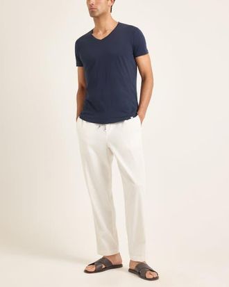Orlebar Brown Ob V Tailored Fit V-neck T-Shirt in Navy at Nordstrom, Size Xxx-Large