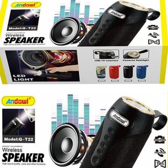 Trade Shop Trade Shop - Altoparlante 2.0 Speaker Portatile Bluetooth 10w Wireless Aux / 3,5 Mm Usb Q-t22