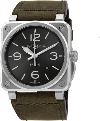 Bell & Ross Automatic Anthracite Grey Dial Mens Watch BR0392-GC3-ST/SCA