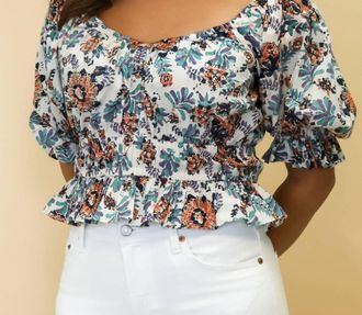 Cleobella Rebecca Top In Miramonte Print