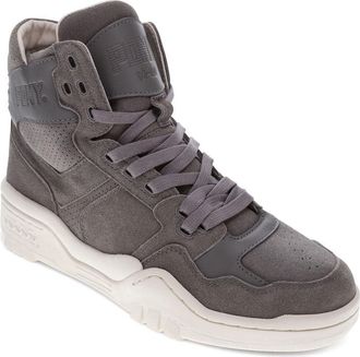 Pony Mens M110 Lux Genuine Leather and Suede Premium Lace Up Athletic Sneaker Shoe