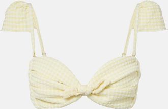 Montce Swim Top de bikini Cabana a cuadros Vichy
