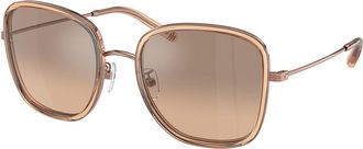 Tory Burch TY6101 Asian Fit 33683D Womens Sunglasses Brown Size 53