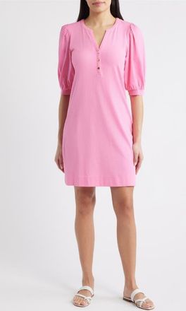 Lilly Pulitzer Ronson Cotton Blend Mixed Media Dress in Confetti Pink at Nordstrom, Size X-Large