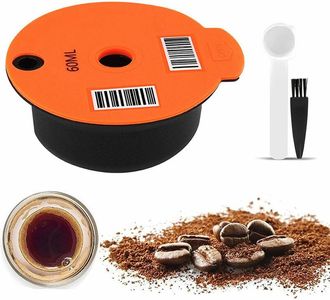 OEM C&aacute;psulas De Caf&eacute;, Filtro De Caf&eacute; Reutilizable, C&aacute;psula De Pl&aacute;stico Recargable Con Cuchara Para Cafetera Bosch Tassimo, 180 Ml