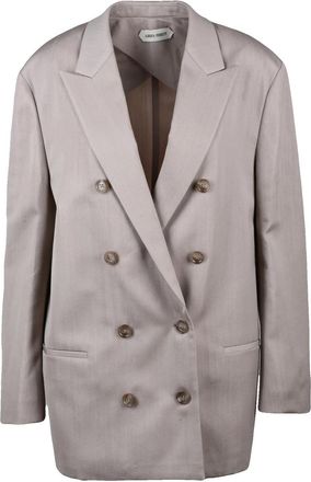 Alberta Ferretti Rose Virgin Wool-Blend Oversized Blazer