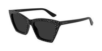 Alexander McQueen AM0536S 005 Womens Sunglasses Black Size 54