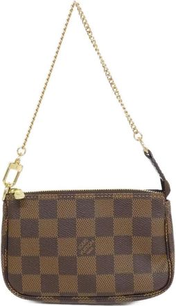 Louis Vuitton Ebene Coated Canvas Pochette Pouch (Pre-Owned)