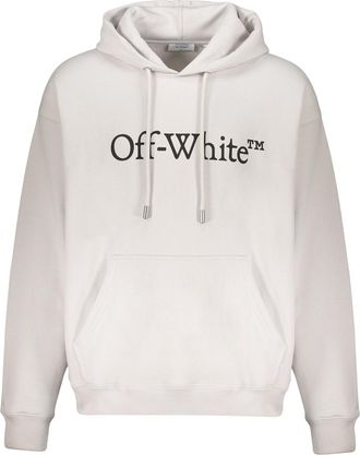 Off-white White Hoodie With Kangaroo Pocket