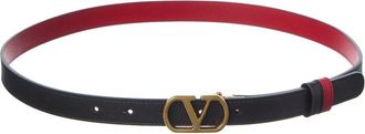 Valentino Vlogo Signature Reversible Leather Belt