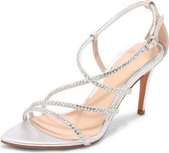 Albano 5348 Sandal - Dames - Sandalen met hakken - Grijs - 38 EU - Schoenen