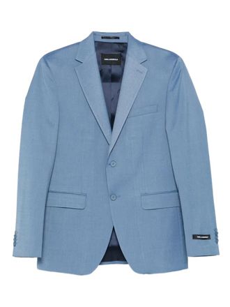 Karl Lagerfeld Blazer met gem&ecirc;leerd effect - Blauw