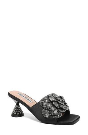 Lady Couture Petal Slide Sandal in Black at Nordstrom Rack, Size 10