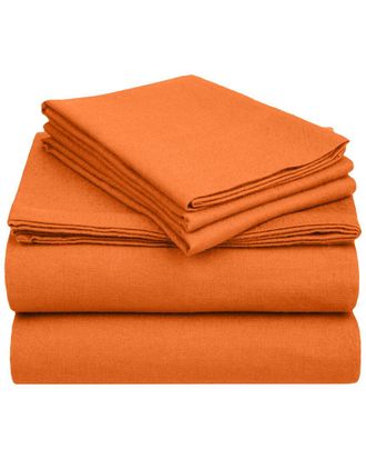 Superior Flannel Deep Pocket Solid Sheet Set