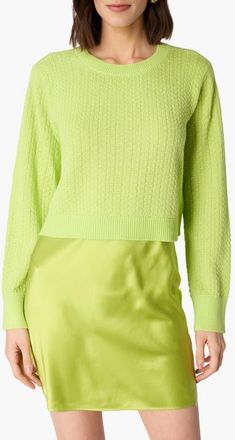 Cami NYC Lesley Crewneck Sweater in Key Lime at Nordstrom, Size Xx-Small