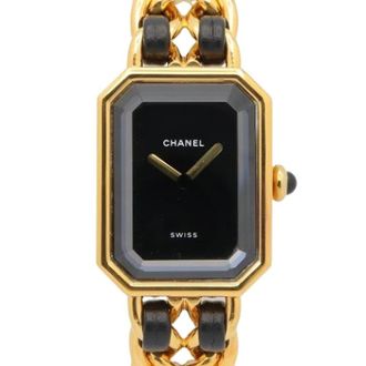 Chanel Pre-owned Vintage Polshorloge - Dames - Vintage Horloges - Zwart - ONE Size - Leer - Vintage