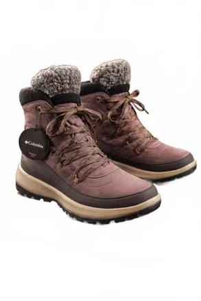 Columbia Womens Red Hills Omni-Heat Boot In Basalt, Camel Brown