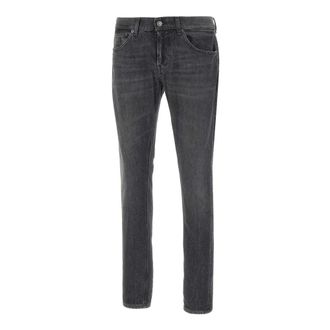 Dondup Straight Jeans, male, Black, Size: W33 George Jeans