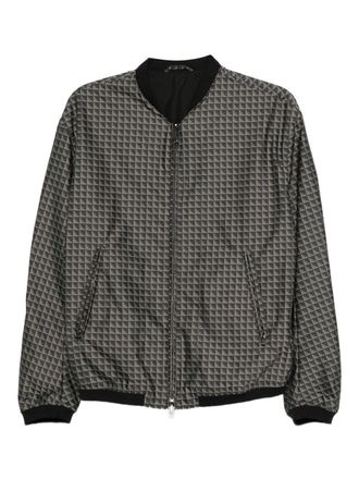 Emporio Armani Allover Logo Bomber Jacket-Uomo